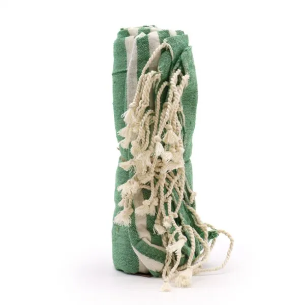 bG9jYWw6Ly9tZWRpYS85Sy80RC82MFIzMEMxRzZNVzM0RDlLLzE1ZDE4NTM3LmpwZWc.webp Cotton Pario Throw - 100x180 cm - Picnic Green