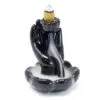 bG9jYWw6Ly9tZWRpYS85Sy9FRS82MFIzMEMxRzZNUzNFRTlLLzU2YTBiMzAyLmpwZWc.webp Back Flow Incense Burner - Hand and Lotus Flower