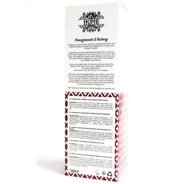 120ml Reed Diffuser -  Pomegranate and Nutmeg