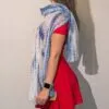 Nomad Sari Party Shine Scarf – Dusky Blue (180×50cm)