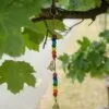 Indian Chimes - Brass OM with Chakra Beads String Bells 53cm