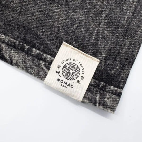 Nomad Sari Stonewashed Cotton T-Shirt - Rebel - Charcoal - Medium