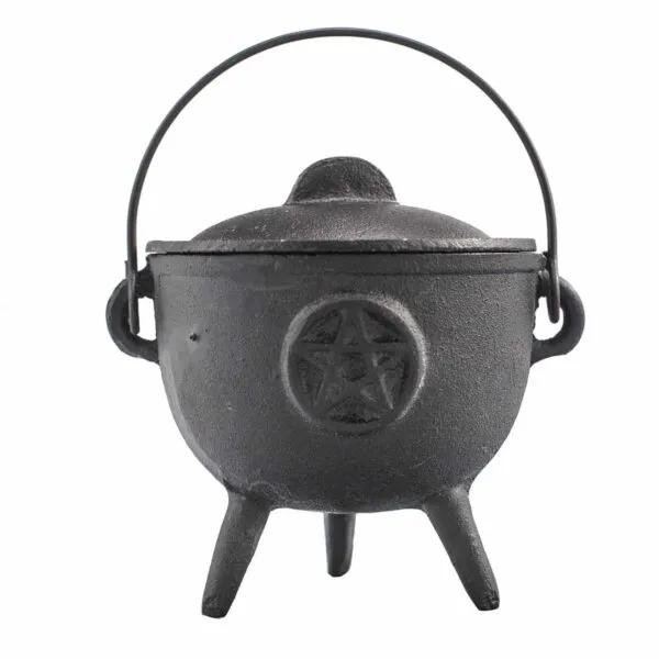 bG9jYWw6Ly9tZWRpYS85Ti9FRC82MFIzMEMxRzZSV0tFRDlOL2VlOWQwODZkLmpwZWc.webp Cast Iron Cauldron with Pentagon 11x13cm