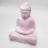 Meditation Buddha Lamp Cherry Crackle - Oval Stand