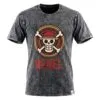 Nomad Sari Stonewashed Cotton T-Shirt - Rebel - Charcoal - Large
