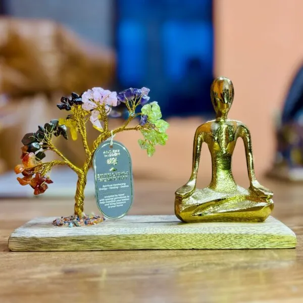 bG9jYWw6Ly9tZWRpYS85US8yRS82MFIzMEMxSDc0UksyRTlRLzIxZWFhYzQ4LmpwZWc.webp Gemstone Yoga Garden - Mudra Pose - Seven Chakra - Tilted Tree - 100 chipstones