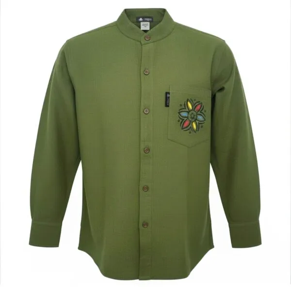 Nomad Sari Kathmandu Shirt - Forest Green - XL