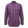 Nomad Sari Grandad Shirt - Black Purple - XL