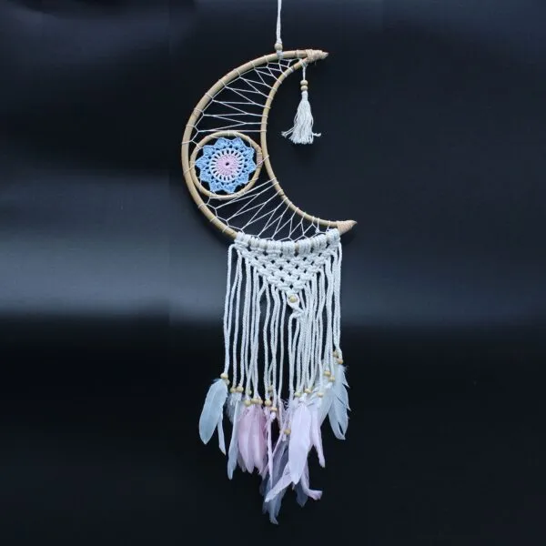 Protection Dream Catcher - Macrame Moon