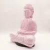 Meditation Buddha Lamp Cherry Crackle - Oval Stand