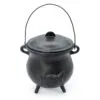 Extra Huge Cast Iron Cauldron with Triple Moon 23x18cm (at least 4kg)