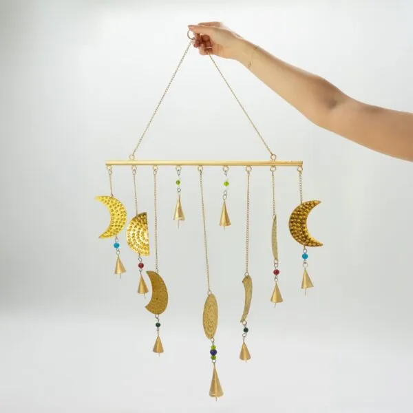 Indian Chimes - Brass Moon Phases Chimes