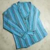 Nomad Sari Grandad Shirt - Turquoise - Large