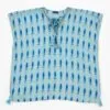 Nomad Sari On the Med Collection - Kaftan - Turquoise and Blue Bold Fish Print