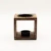 bG9jYWw6Ly9tZWRpYS8xSC9HRC82MFIzMEMxSjY0VjNHRDFILzYzMTE4YTZmLmpwZw.webp Square Mango Wood Oil Burner - Hamsa