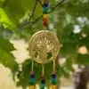 Indian Chimes - Brass Tree of Life with Chakra Beads - 3 Bells