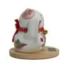 Solar Money Cat Wooden Base  - Pink moving Hand