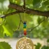 Indian Chimes - Brass Tree of Life with Chakra Beads - 3 Bells