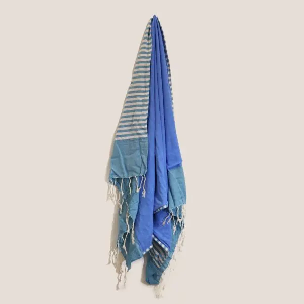 bG9jYWw6Ly9tZWRpYS8xSy80Qy82MFIzMEMxRzZNVzM0QzFLLzQxNTI2ZTVhLmpwZWc.webp Cotton Pario Towel - 100x180 cm - Sky Blue