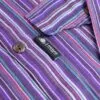 Nomad Sari Grandad Shirt - Black Purple - XL
