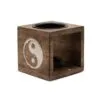 bG9jYWw6Ly9tZWRpYS8xSy9HRC82MFIzMEMxSjY0VjNHRDFLL2E4MzYwZjI2LmpwZw.webp Square Mango Wood Oil Burner - Yin Yang