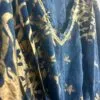 Nomad Sari Kaftan – Sea Blue with Gold Coral Print
