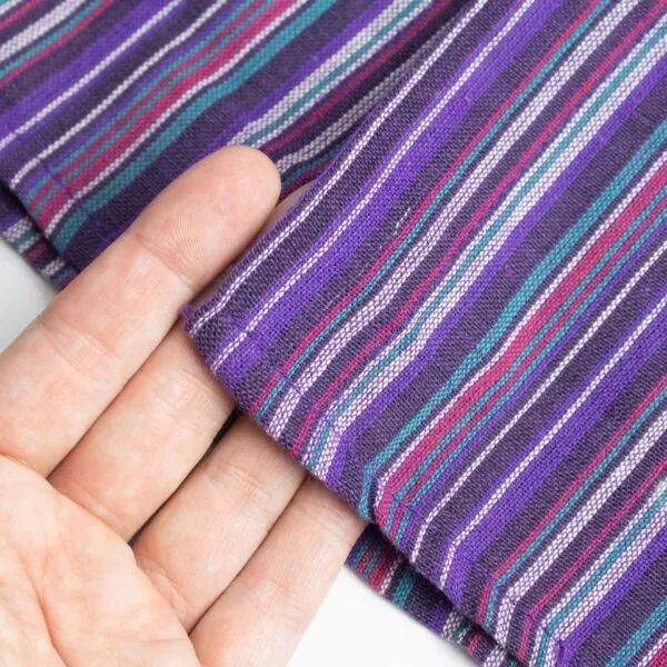 bG9jYWw6Ly9tZWRpYS8xTS9FRS82MFIzMEMxSjY4VzNFRTFNLzk2YjYzMTA0LmpwZw.webp Nomad Sari Grandad Shirt - Black Purple - Medium