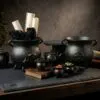bG9jYWw6Ly9tZWRpYS8xTi80RC82MFIzMEMxSjZDUks0RDFOL2Y1MjE5YmQ3LmpwZw.webp Small Cast Iron Ritual Pot with Pentagon 8x8x10cm