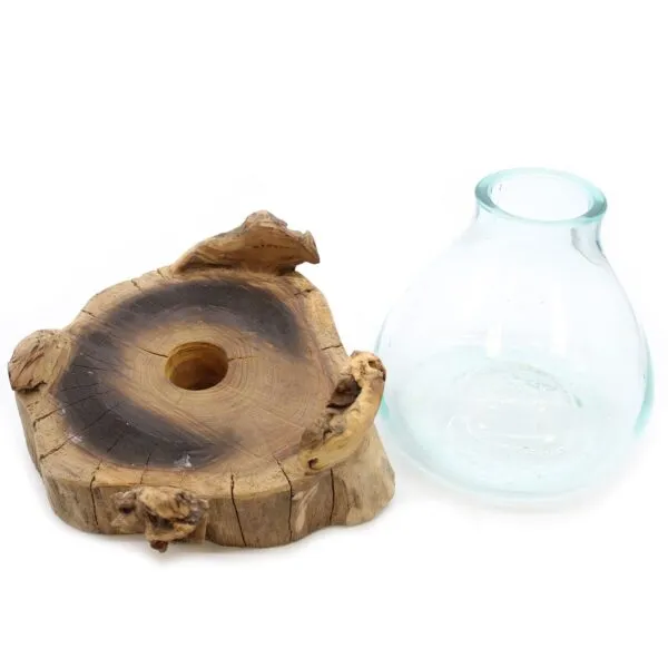 Molten Glass Large Fish Tank 3.7 litre (with light cavity)- 30cm