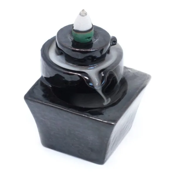 bG9jYWw6Ly9tZWRpYS8xTi9HQy82MFIzMEMxRzZNUzNHQzFOL2Y3MzQ4NTc2LmpwZWc.webp Back Flow Incense Burner - Round to Square