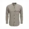 Nomad Sari Grandad Shirt - Grey Stone - Medium