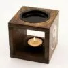 bG9jYWw6Ly9tZWRpYS8xUC9HRC82MFIzMEMxSjY0VjNHRDFQLzIxZjkyM2Y1LmpwZw.webp Square Mango Wood Oil Burner - Yin Yang