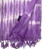 Boho Java Art Stole/Scarf - Lavender Stripes and Motiff - 62x200cm