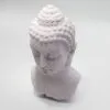 Buddha Bust Lamp Lavender Crackle - Oval Stand