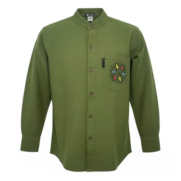 Nomad Sari Kathmandu Shirt - Forest Green - Large