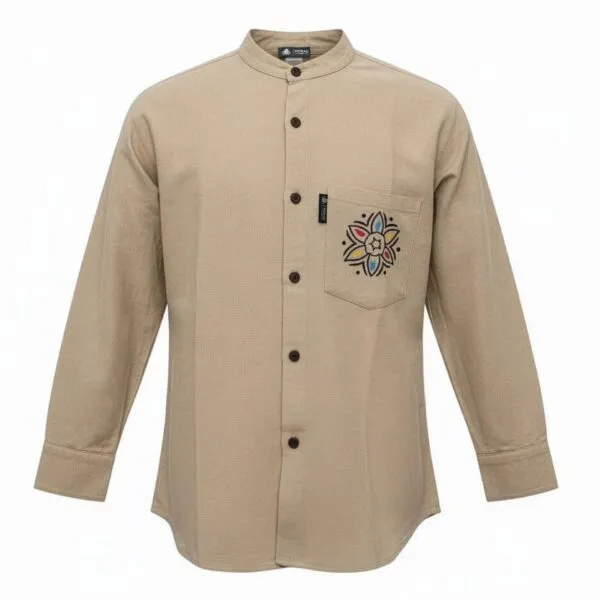 Nomad Sari Kathmandu Shirt - Stone - Large