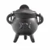 Cast Iron Cauldron with Triple Moon 6x10cm