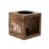 bG9jYWw6Ly9tZWRpYS8xUS9HRC82MFIzMEMxSjY0VjNHRDFRL2Y3OWUyMjAzLmpwZw.webp Square Mango Wood Oil Burner - Elephant