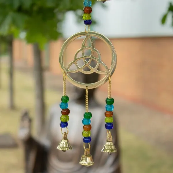 Indian Chimes - Brass Celtic Drop - 7 Bells