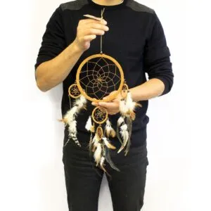 Bali Dreamcatchers - Medium Round - Cream/Coffee/Choc