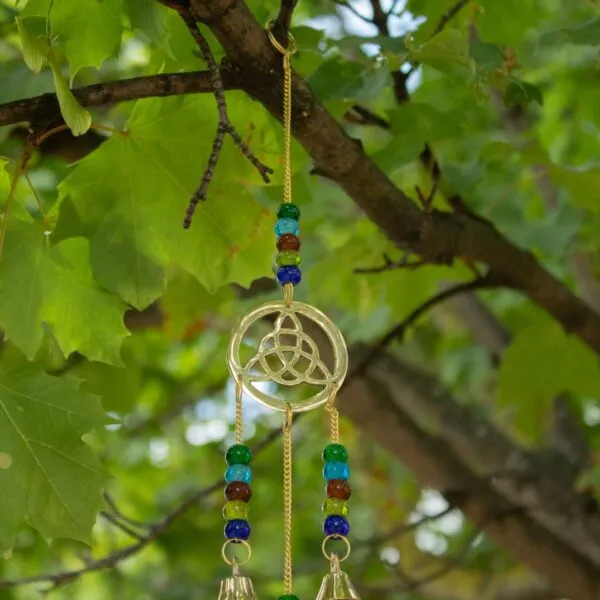 Indian Chimes - Brass Celtic Drop - 7 Bells