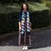 Boho Java Art Stole/Scarf - Multi Stripes - 62x200cm