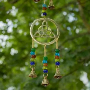 Indian Chimes - Brass Celtic Drop - 7 Bells