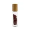 Gemstone Essential Oil Roller Bottle - Red Jasper  - Wooden Cap