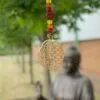 Indian Chimes - Brass Flower of Life with Rudraksha Beads String Bells