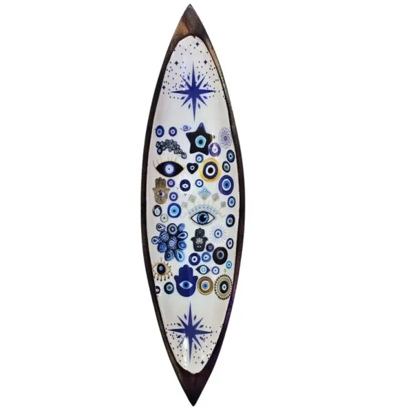 bG9jYWw6Ly9tZWRpYS9ISC82RC82MFIzMEMxRzZXVEs2REhILzkzYjc3NDZlLmpwZWc.webp Enamel Incense Bowl - Mango Wood - Evil Eye