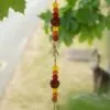 Indian Chimes - Brass Flower of Life with Rudraksha Beads String Bells