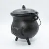 Extra Huge Cast Iron Cauldron with Triple Moon 23x18cm (at least 4kg)