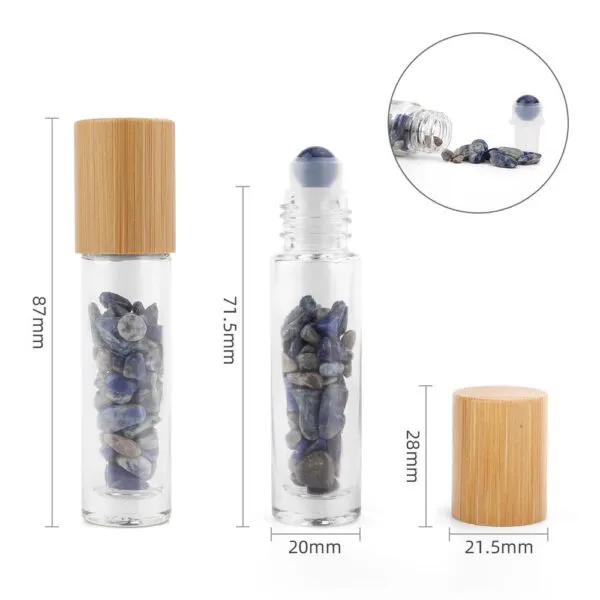 bG9jYWw6Ly9tZWRpYS9ISy9DRC82MFIzMEMxRzZSVktDREhLL2JiM2I0NzRjLmpwZWc.webp Gemstone Essential Oil Roller Bottle - Sodalite - Wooden Cap