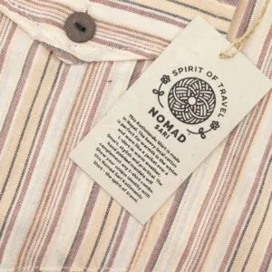 bG9jYWw6Ly9tZWRpYS9ISy9FRC82MFIzMEMxSjY4VzNFREhLL2U3ZjIyNjI4LmpwZw.webp Nomad Sari Grandad Shirt - Brown Beige - Large